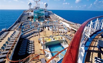 Carnival Conquest pool deck