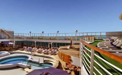 Holland America Prinsendam pool deck