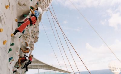 Royal Caribbean Navigator of the Seas climbing wall